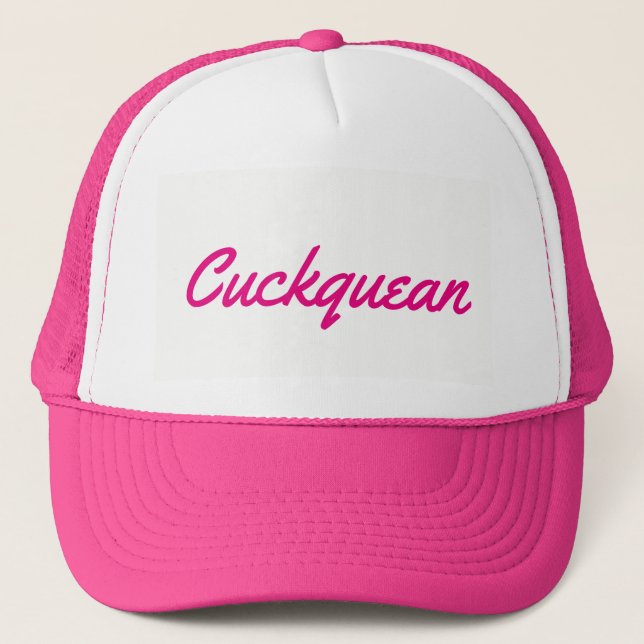 cuckquean trucker hat (Front)
