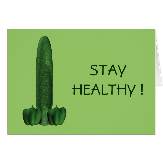 Cucumber And Peppers Cards (Front Horizontal)