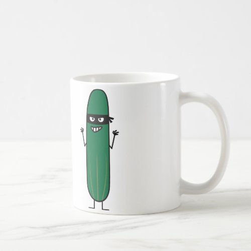 Cucumber Bandito Ninja Masked Sneaky Bandit Coffee Mug