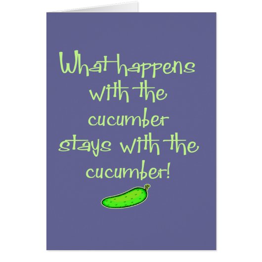 Cucumber Cards (Front)