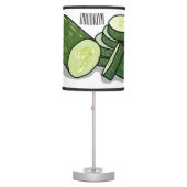 Cucumber cartoon illustration table lamp (Front)