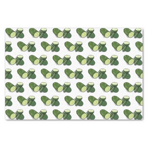 Cucumber cartoon illustration  tissue paper