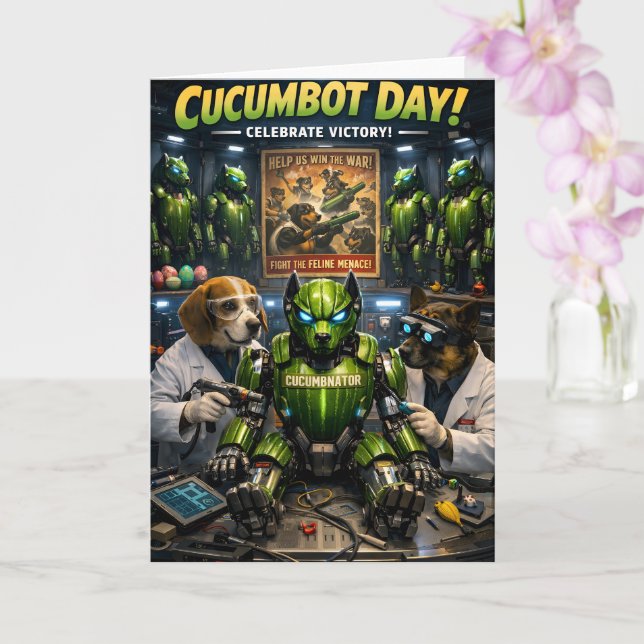 Cucumber, cucumber later, victory graduation card  (Orchid)