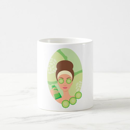Cucumber Facial Coffee Mug