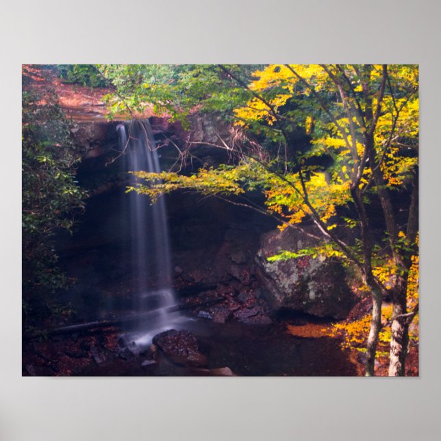 Cucumber Falls, Ohiopyle state park, Pennsylvania Poster (Front)