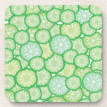 Cucumber funny pattern beverage coaster