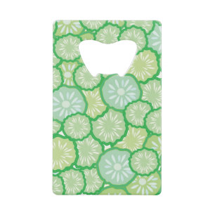 Cucumber funny pattern credit card bottle opener