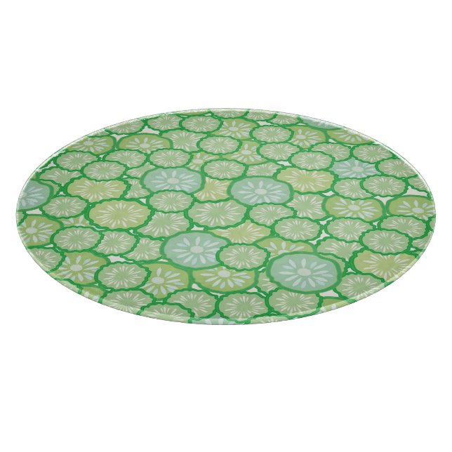Cucumber funny pattern cutting board (Corner)