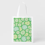 Cucumber funny pattern grocery bag