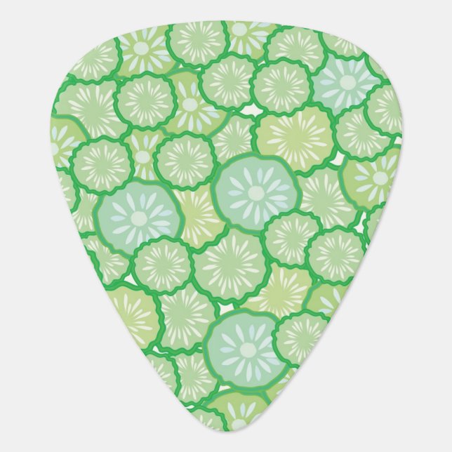 Cucumber funny pattern guitar pick (Front)