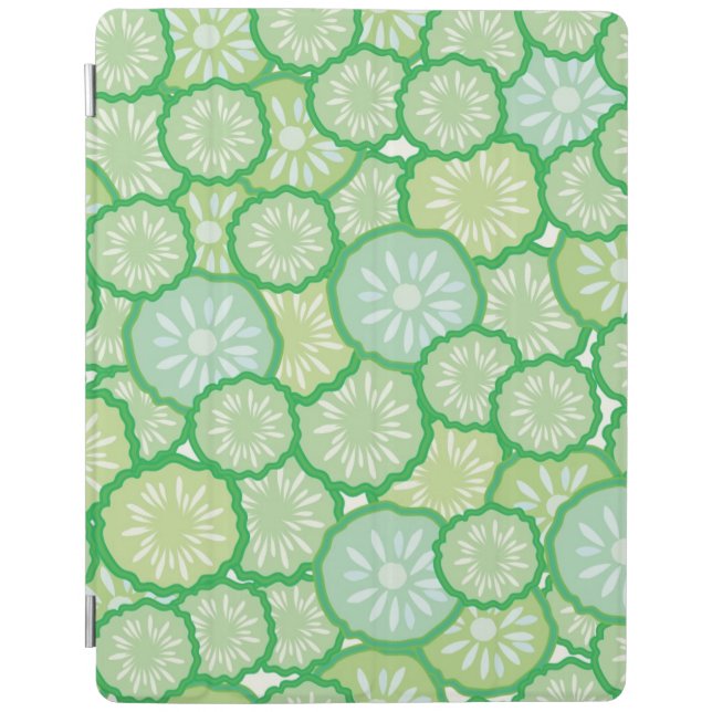 Cucumber funny pattern iPad smart cover (Front)