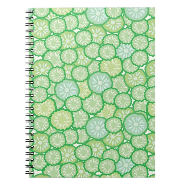 Cucumber funny pattern notebook (Front)