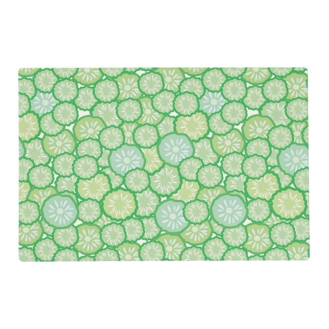 Cucumber funny pattern placemat (Front)