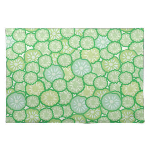 Cucumber funny pattern placemat