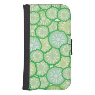 Cucumber funny pattern galaxy s4 wallet case