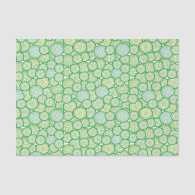 Cucumber funny pattern tissue paper (Front)