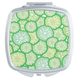 Cucumber funny pattern vanity mirror