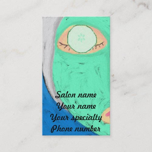 Cucumber Mask Business Card
