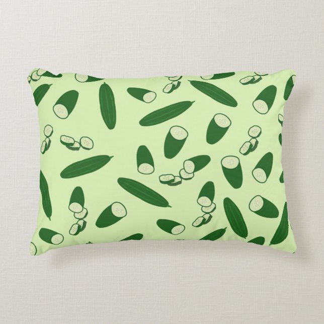 Cucumber Pattern   Accent Pillow (Front)