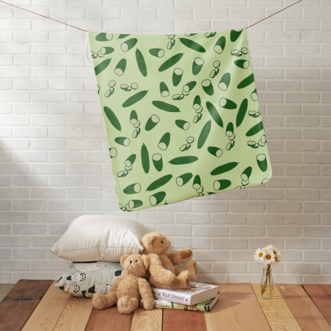 Cucumber Pattern  Baby Blanket (In Situ)
