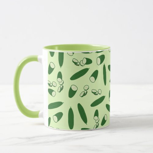 Cucumber Pattern Mug