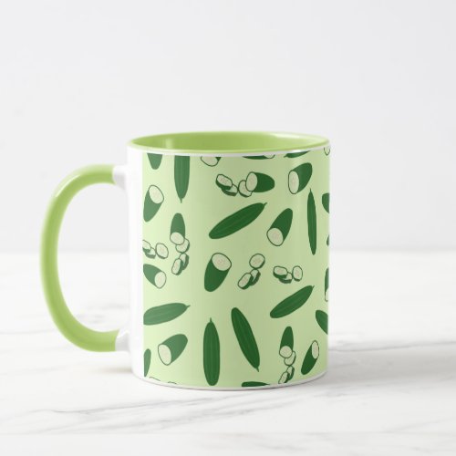 Cucumber Pattern Mug