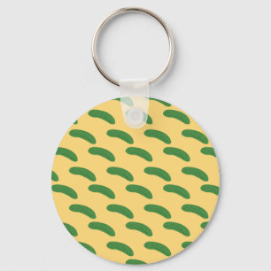 Cucumber Pickles Vegetable Lover Food Humor Keychain
