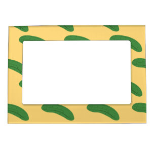 Cucumber Pickles Vegetable Lover Food Humor Magnetic Frame