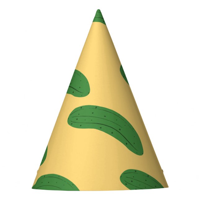 Cucumber Pickles Vegetable Lover Food Humor Party Hat (Front)