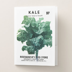 Cucumber Seed Packet Label Pocket Folder