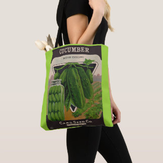 cucumber seeds envelope cover tote bag