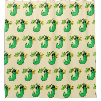 cucumber shower curtain