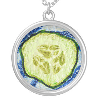 Cucumber Slice Necklace