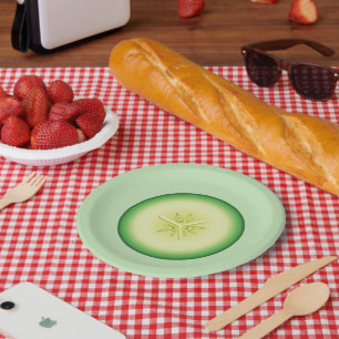Cucumber Slice Paper Plates