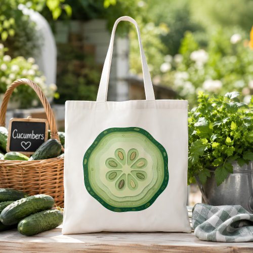 Cucumber Slice  Tote Bag