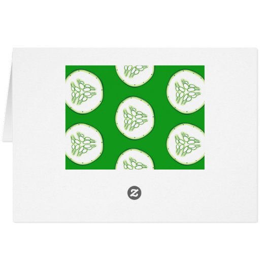 Cucumber slices pattern (Back Horizontal)