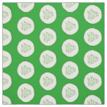 Cucumber slices pattern fabric