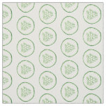Cucumber slices pattern fabric