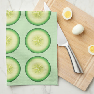 Cucumber Slices Pattern Towel