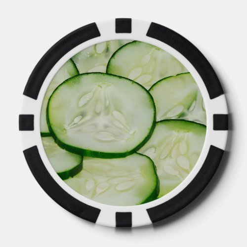 Cucumber Slices Poker Chips