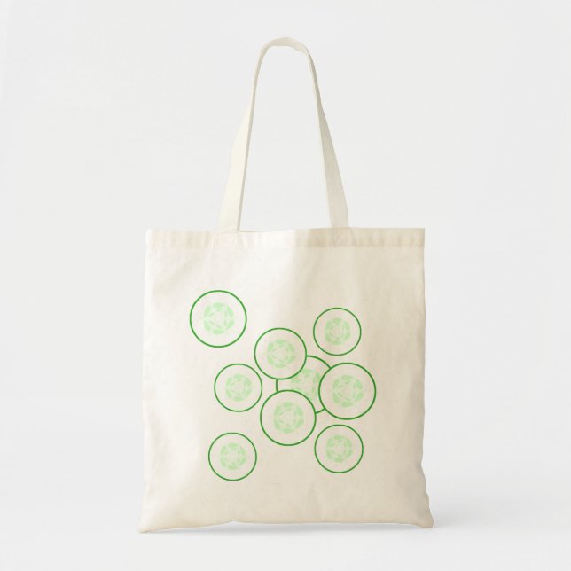 Cucumber slices. tote bag (Front)