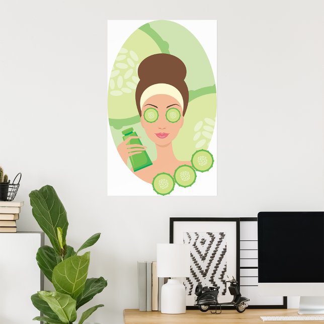 Cucumber Spa Facial Beauty Salon Poster (Creator Uploaded)