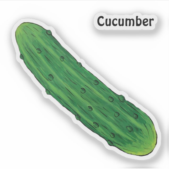Cucumber Sticker (Front)