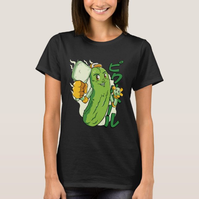 Cucumber Veggies Vegetable Asian T-Shirt (Front)