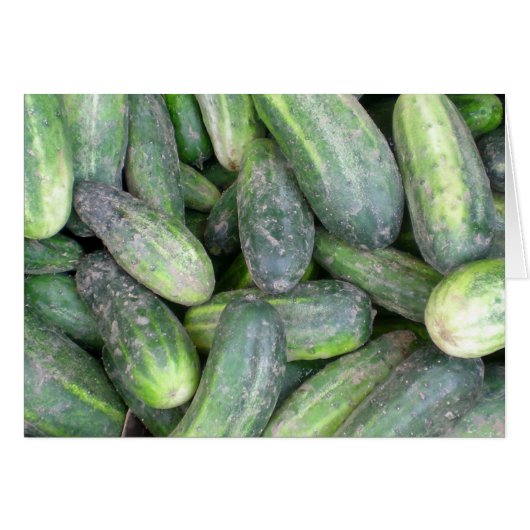 Cucumbers Blank Card (Front Horizontal)
