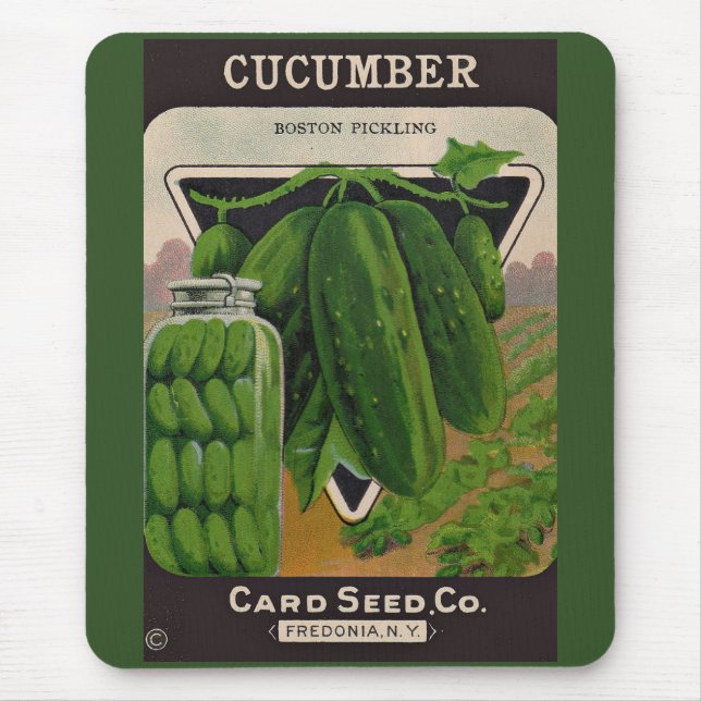 cucumbers seed envelope cover mouse pad (Front)
