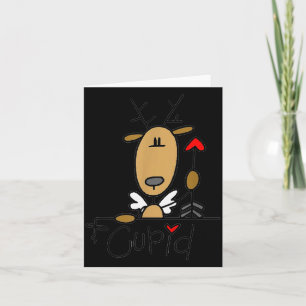 Cud Reindeer Christmas Holiday Card