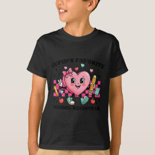 Cud’s Favorite School Registrar Valentines Funny C T-Shirt