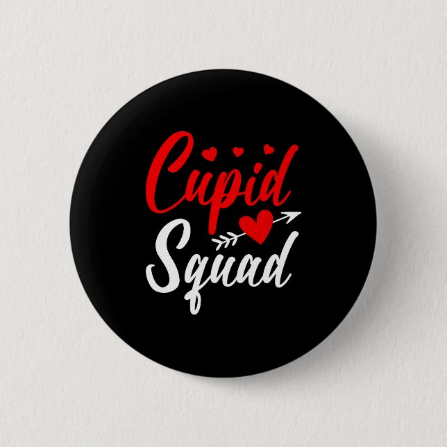 Cud Squad Cute Valentine's Couples New Husband Wif Button (Front)
