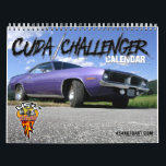 Cuda / Challenger Calendar<br><div class="desc">12 months of Plymouth Cuda's and Dodge Challenger's. From the muscle car days of the early 1970's to the new Challengers that roam the streets today. These vintage automobiles will be a gift that last the whole year!!</div>